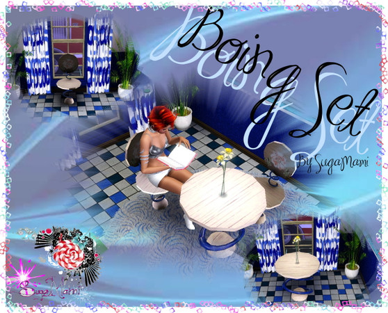 Sims 3 — Boing Set by sugamami — Hi everyone! This is my first object set and I wanted to share. :D -Set contains a table