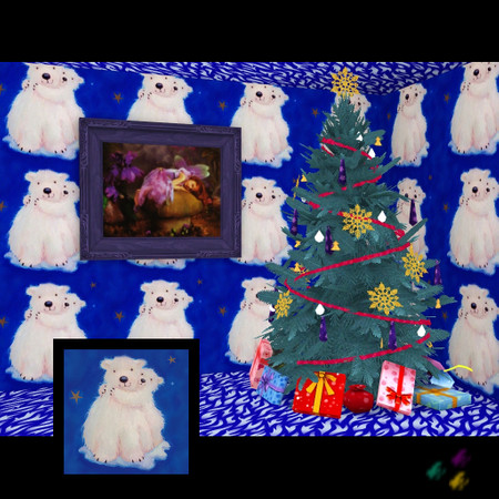 Sims 3 — Polar Bear 04 by Flovv — One of my favourite wrapping papers scanned and a little bit changed to be