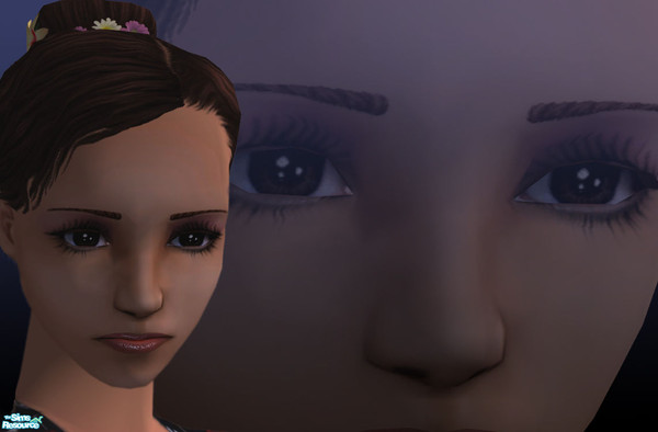 Sims 2 — Sad Lashes by theangeliquemonte — Here\'s a hand-drawned by me eyeliner for your sims.To me it makes look sims