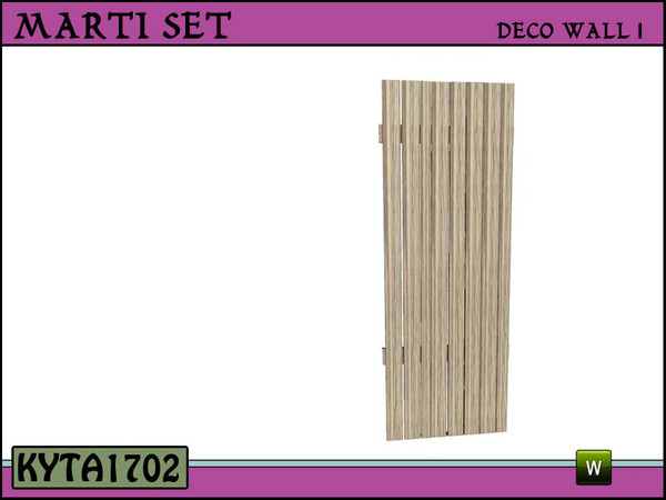 Sims 3 — Deco wall 1 by Kyta1702 — Mesh by Kyta1702 @ TSR - more creations @ simline-design.com