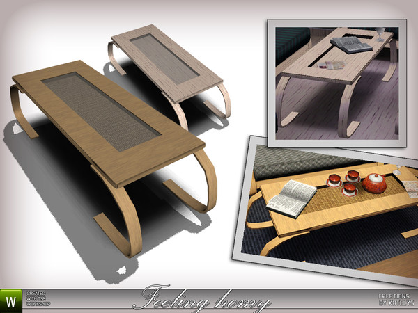 Sims 3 — Feeling Homy Coffee Table by katelys — New object for living room. Fully functional.