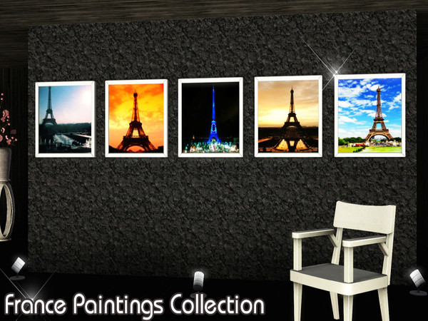Sims 3 — France Paintings Collection by TSR Archive — This set contains five France paintings! We hope you like it:D