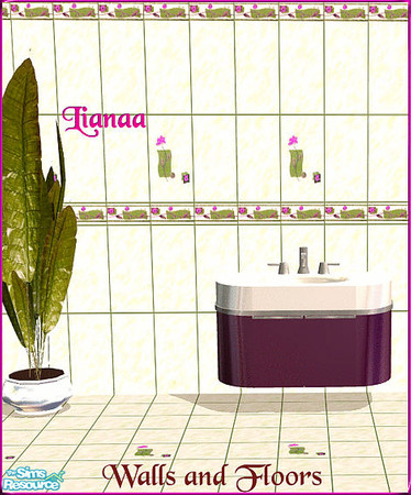 Sims 2 — Set 15 Designer Walls and Floors by TSR Archive — Set 15 Designer Walls and Floors