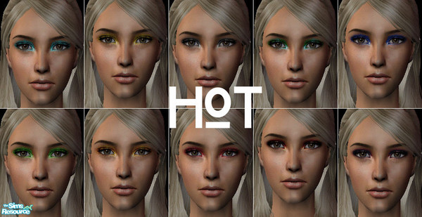 Sims 2 — Hot Eyeshadow by CorneliaSrownal — Another night in the club? Don't wear the same make-up as yesterday! Try