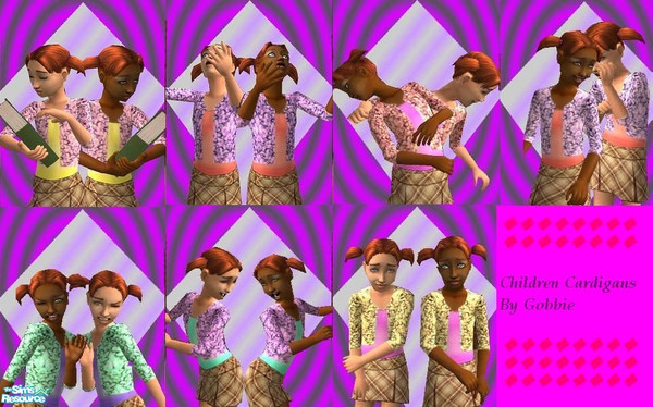 Sims 2 — Lace pastel cardigans for kids by gobby — This is for the smart and classy child comes in other colours great