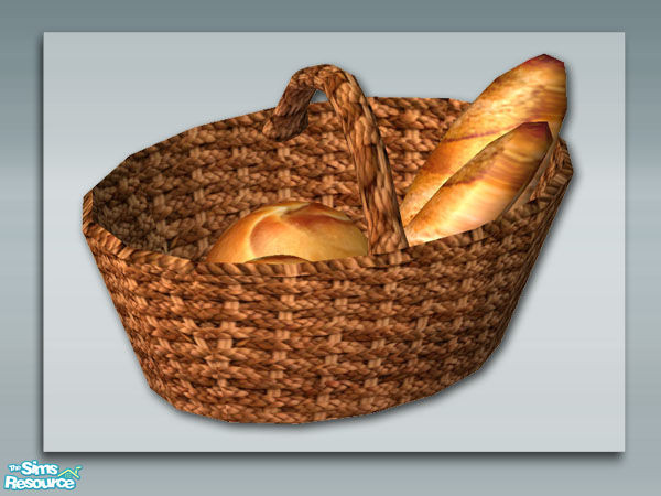 Sims 2 — Rustic Kitchen - Bread Basket by Shakeshaft — Part of a Rustic style kitchen set with 13 new meshes and 6