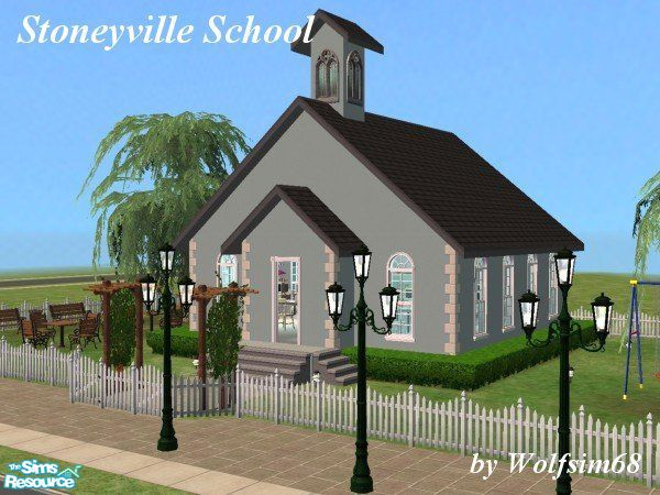 Sims 2 — Stoneyville School by Wolfsim68 — Stoneyville students are renowned for their academic excellence & extra
