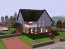 Sims 3 — Manse Mansion by eglitterbug — House comprises of a basement which houses a beautiful indoor swimming pool, hot