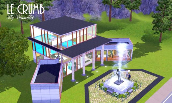 Sims 3 — Le Crumb Mall by crumblet — Ever dreamt of a place where you can do it all? A modern two story establishment