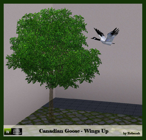 Sims 3 — Canadian Goose Wings Up by rebecah — Found under Deco/Sculptures for $125.