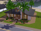 Sims 3 — Little Beach House by Andrea-Louise — This is little beachouse with one storey. It has a small swimming pool,