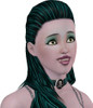 Sims 3 — Krystal Jet by MeCrazyPanda — Krystal is a young vampire, who loves to play the piano. She is very unique and