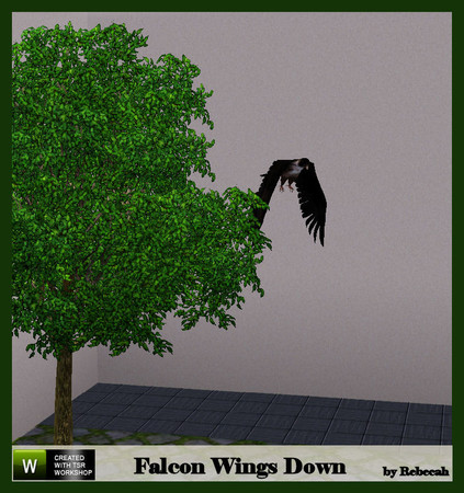 Sims 3 — Falcon Wings Down by rebecah — Found under Deco/Sculptures for $125.