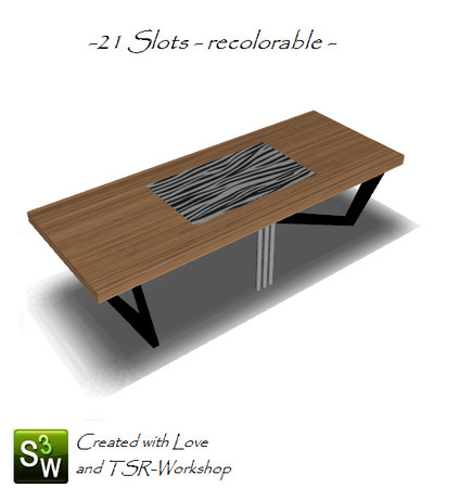 Sims 3 — Princess_Couchtable by Princezz89 — Couchtable with many Slots , recolorable by PrincezZ89