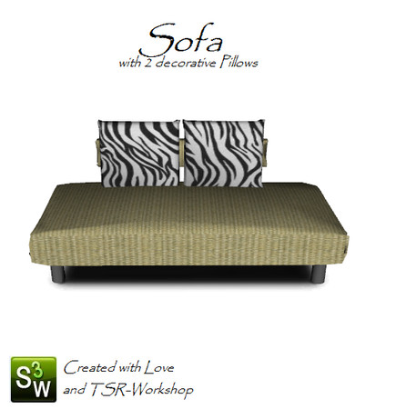 Sims 3 — Princess_Loveseat by Princezz89 — Loveseat with two decorative Pillows Part of my Princess-Livingroom Miniset by