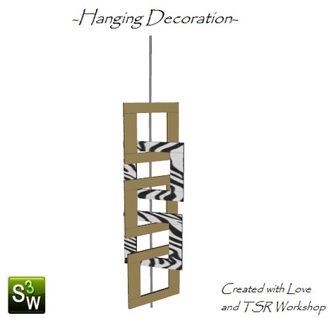 Sims 3 — Princess_Mobile by Princezz89 — An decorative Mobile with quadratic shapes. recolorable by PrincezZ89