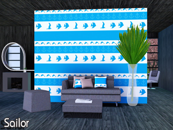 Sims 3 — Sailor by TSR Archive — A cute pattern. It looks great on bikinis:) We hope you like it :)