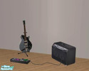 Sims 2 — Stump-o-Matic Guitar recolor by urbanangel222 — Patrick Stump (of Fall Out Boy)\'s Gretsch guitar. By