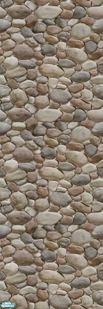 Sims 2 — Rocky Road - Babbling Brook by drouinr — For house facings, fieldstone adds a traditional touch. Created by