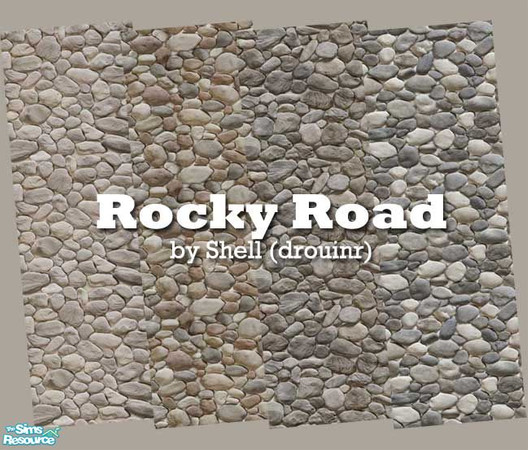 Sims 2 — Rocky Road by drouinr — For house facings, fieldstone adds a traditional touch. Created by Shell (drouinr) @