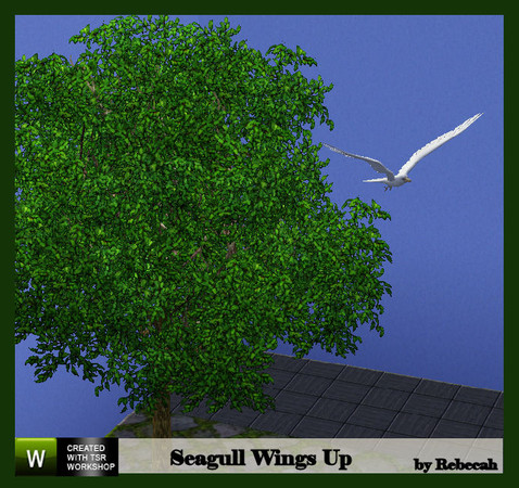 Sims 3 — Seagull Wings Up by rebecah — Found under Deco/Sculptures for $125.