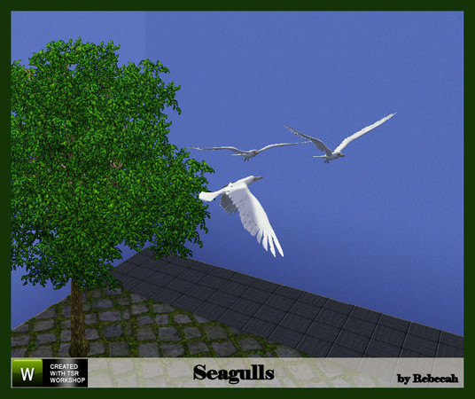 Sims 3 — Seagull Set by rebecah — Found under Deco/Sculptures for $125.