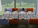 Sims 3 — Paddington Bear Modern Picture Bed by ANMARCreations — This modern bed has a picture of Paddington Bear on the