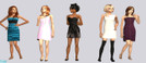 Sims 2 — TF Fashion set 10 by theangeliquemonte — Your teens need some stunning formal gowns?This set is for them! Set