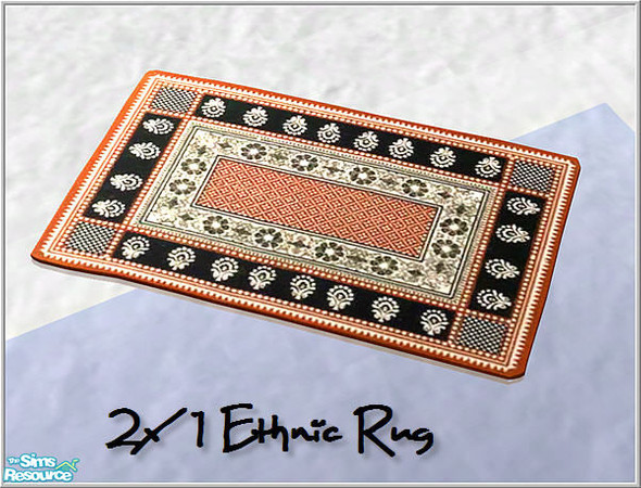 Sims 2 — students room - B43 2x1 Ethnic Rug by Birgit43 — 