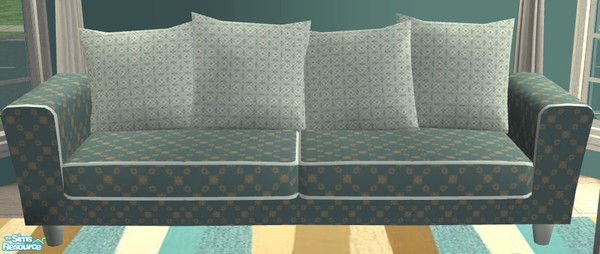 Sims 2 — TC 73 Arizona Cool Blue - Sofa by H3wwy — Recolour of the ever changing Arizona set, using Svealyn\'s fresh and