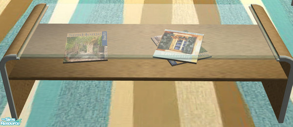 Sims 2 — TC 73 Arizona Cool Blue - Coffee Table 2 Tiles by H3wwy — Recolour of the ever changing Arizona set, using