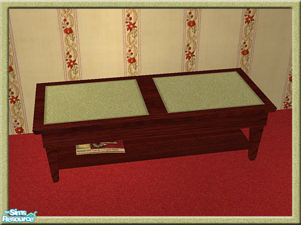 Sims 2 — Svealyns TC77 Comfy Living Recolour - Coffee Table by Svealyn — A recolour of the \"SIM Comfy Living\"
