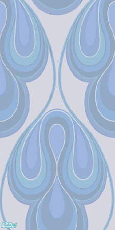 Sims 2 — Blu Drop by Roboty — Another modern and retro wallpapering that is styling. Made by Roboty