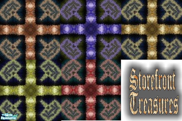 Sims 2 — Storefront Treasures Collection by okadoka — Manufactured for storefront building this carpeting will not only