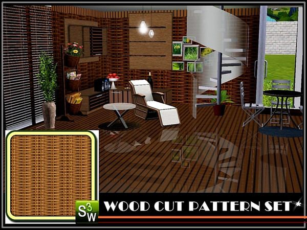 Sims 3 — woodcut6 by autaki — pattern by autaki