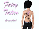 Sims 3 — Fairy tattoo by tenshiak — It will show up in the tattoo tool. 2 recolorable channels.