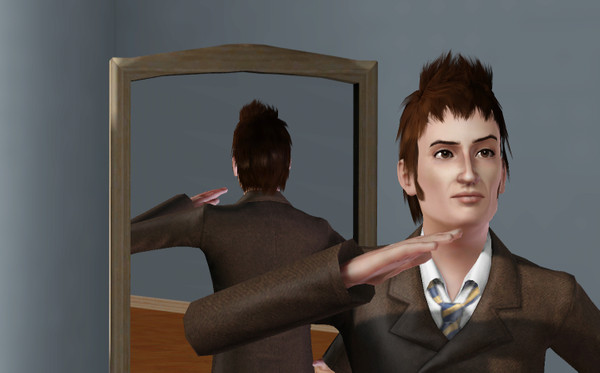 Sims 3 — The Doctor by thisonechick — David Tennant as the 10th Doctor from the show Doctor Who. contacts, eyebrows, hair
