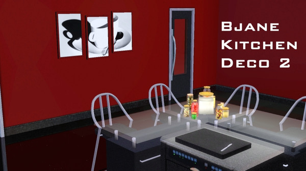 Sims 3 — Bjane Kitchen Deco 2 by magicdawn — 3 new meshes: picture, spices and breadboard.
