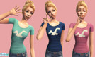 Sims 2 — New Hollister Tees! by jamieemorgann — Just some hollister tees I made recolors of. Enjoy! :D