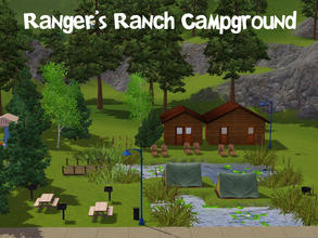 Sims 3 — Ranger's Ranch Campground by frisbud — Part of my Sims1 conversion series. Ranger's Ranch Campground was added