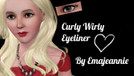 Sims 3 — Curly Wirly Eyeliner by emajeannie — Swirly Curly Wirly Eyeliner :) 
