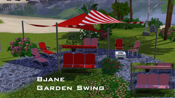 Sims 3 — Bjane Garden swing by magicdawn — Bjane Garden swing - new mesh (recolorable)