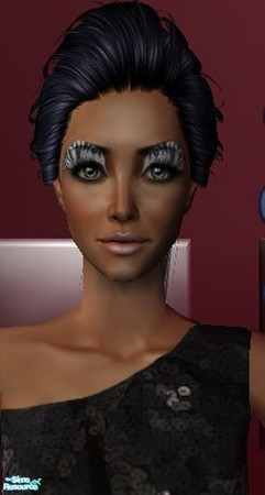 Sims 2 — Zebra Stripe Eyeshadow by NigitKitty — This is the awesomest animal eyeshadow you will ever see enjoy!