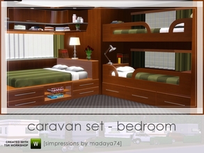 Sims 3 — Caravan Set - Bedroom by madaya74 — 5th part of my Caravan Set including: 2 double beds that can be placed on a