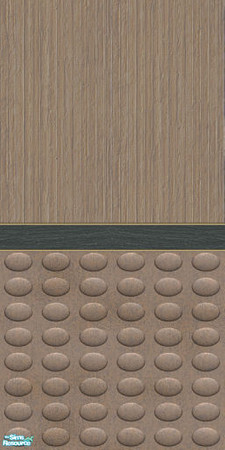 Sims 2 — Modern Wall Panel  - Brown by eriduserpent — Brown coloured poured concrete/moulded, textured wall panel, very