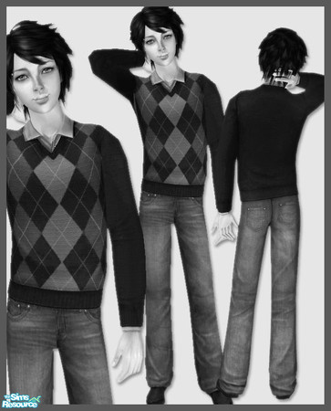 Sims 2 — Argyle - Mesh by simal10 — Mesh file.