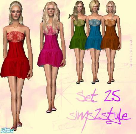 Sims 2 — Set 25 Pluffy by simseviyo — Mesh by lianasims