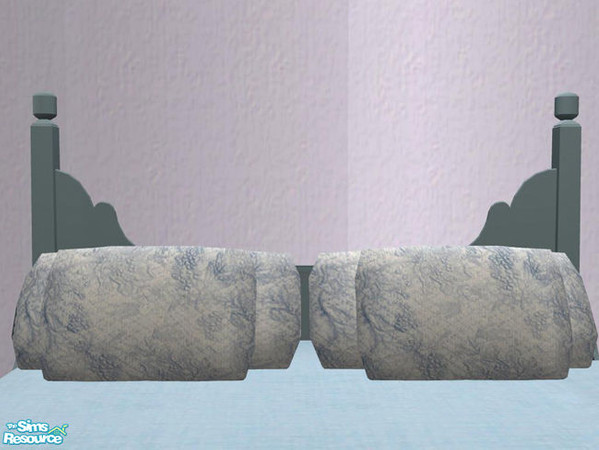 Sims 2 — PB Blue Children - Extra Pillows Moms Bed by ShinoKCR — Overworked an new uploaded on May 13 2008