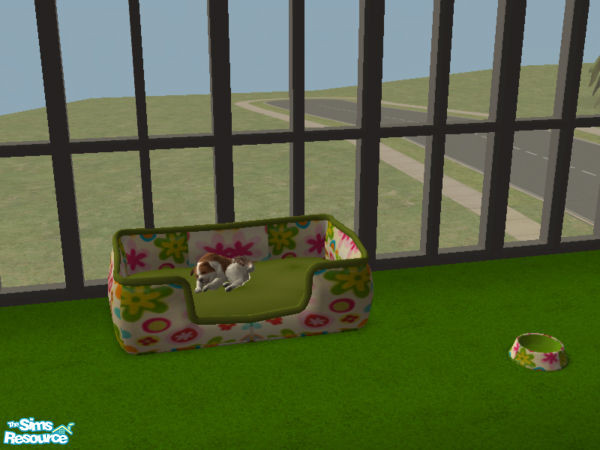 Sims 2 — Pet Bed Set - Green by dunkicka — 