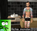 Sims 2 — Realistic Tattoo Skin by richie_monster2010 — Here\'s the first tattoo skin I did.Hope You enjoy!